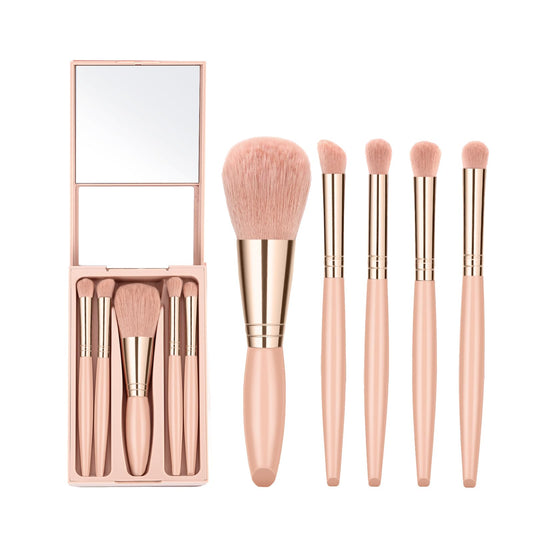 Apricot Mini Travel Makeup Brush Kit - Smith Beauty Store