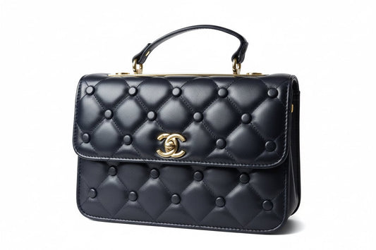 Classic Flap with Top Handle Black Cross Body Bag - Smith Fashion's Wear