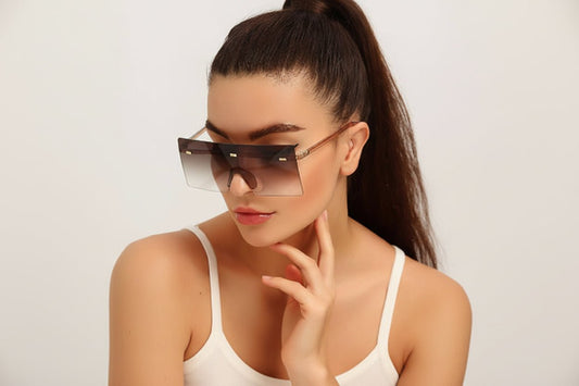 Lux Ombre Lens Flat Top Shield Sunglasses - Smith Fashion's Wear